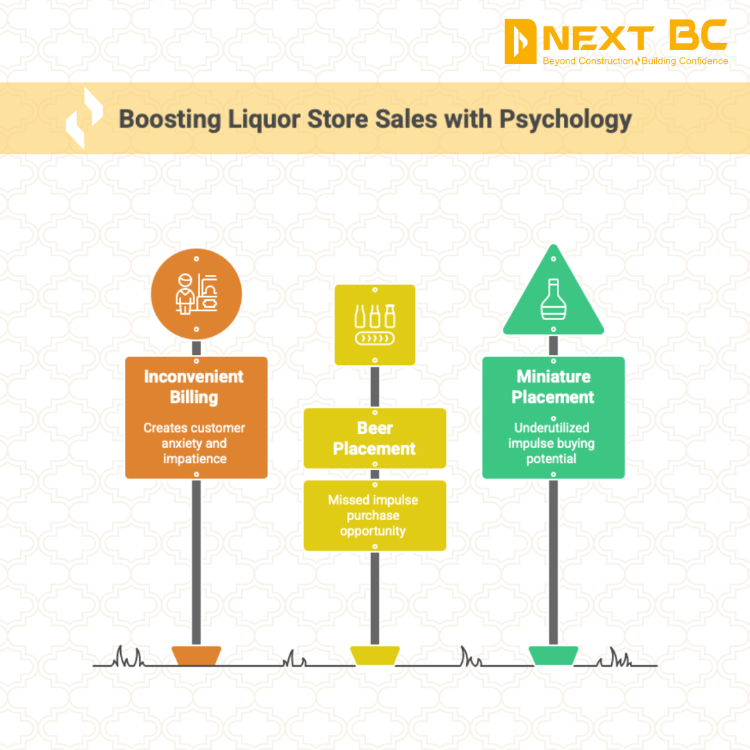 Liquor store layout planning for customer flow